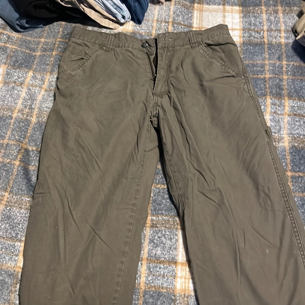 Thermal brown cargo pants